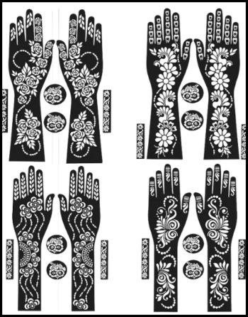 Mehndi Sticker -3