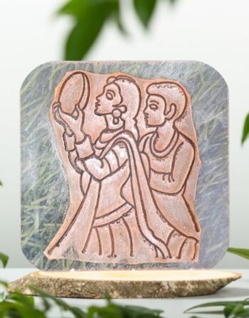 Karwa Chauth Couple 2 - Mehndi Stamp