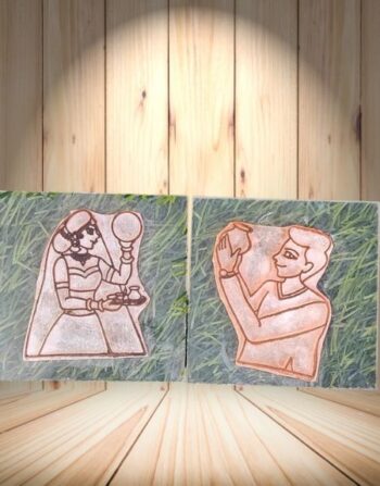 Karwa Chauth Couple - Mehndi Stamp